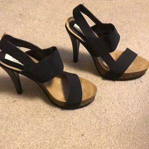 Vera Wang high heeled sandals.